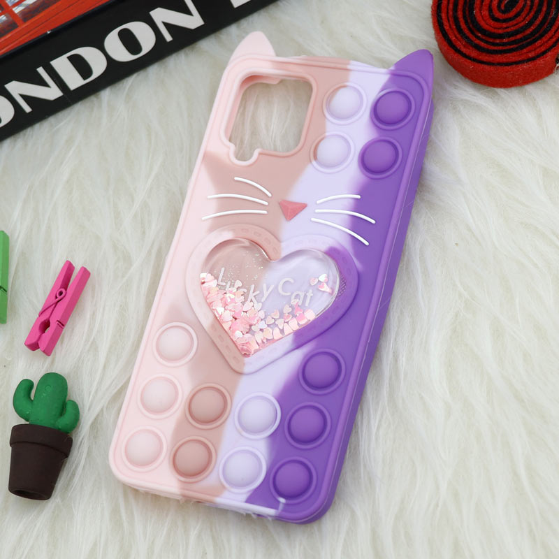 قاب اورجینال سیلیکونی آکواریومی Lucky Cat پاپیتی Samsung Galaxy A12