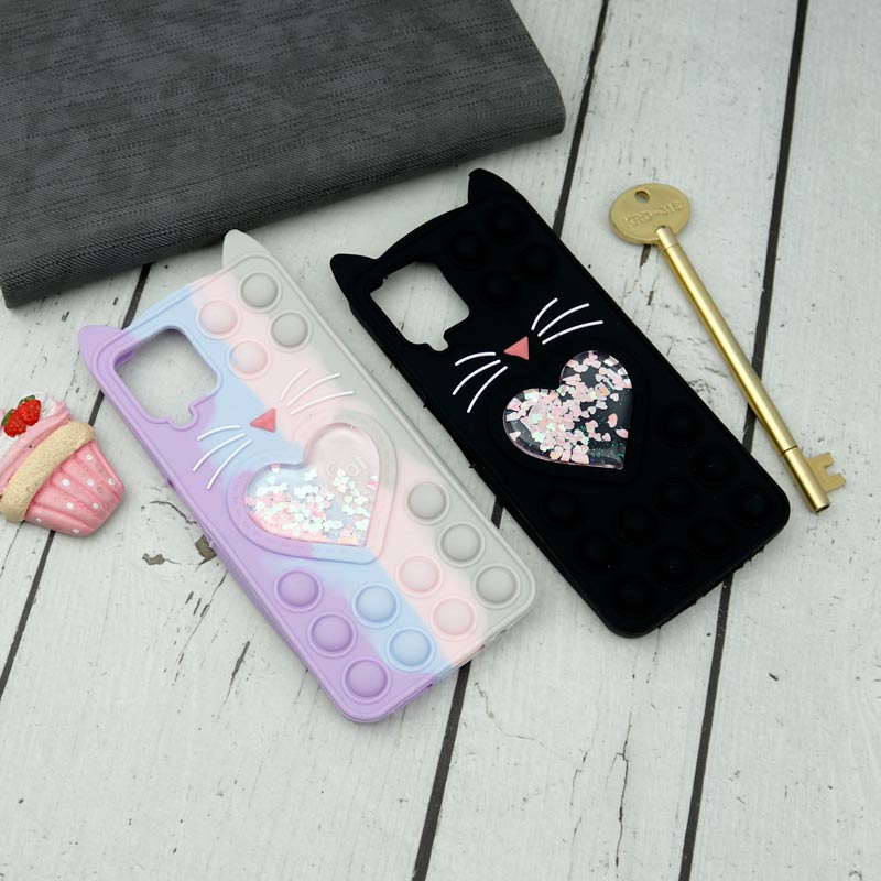 قاب اورجینال سیلیکونی آکواریومی Lucky Cat پاپیتی Samsung Galaxy A12
