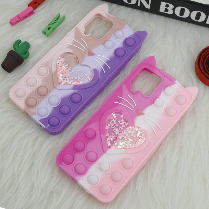 قاب اورجینال سیلیکونی آکواریومی Lucky Cat پاپیتی Samsung Galaxy A12