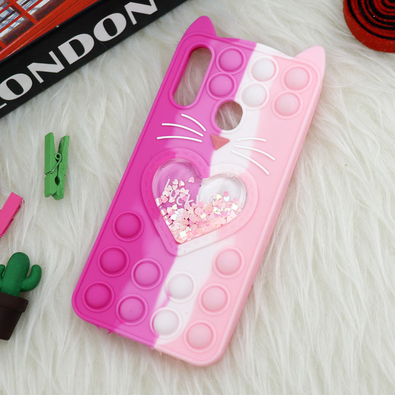 قاب اورجینال سیلیکونی آکواریومی Lucky Cat پاپیتی Samsung Galaxy A20s