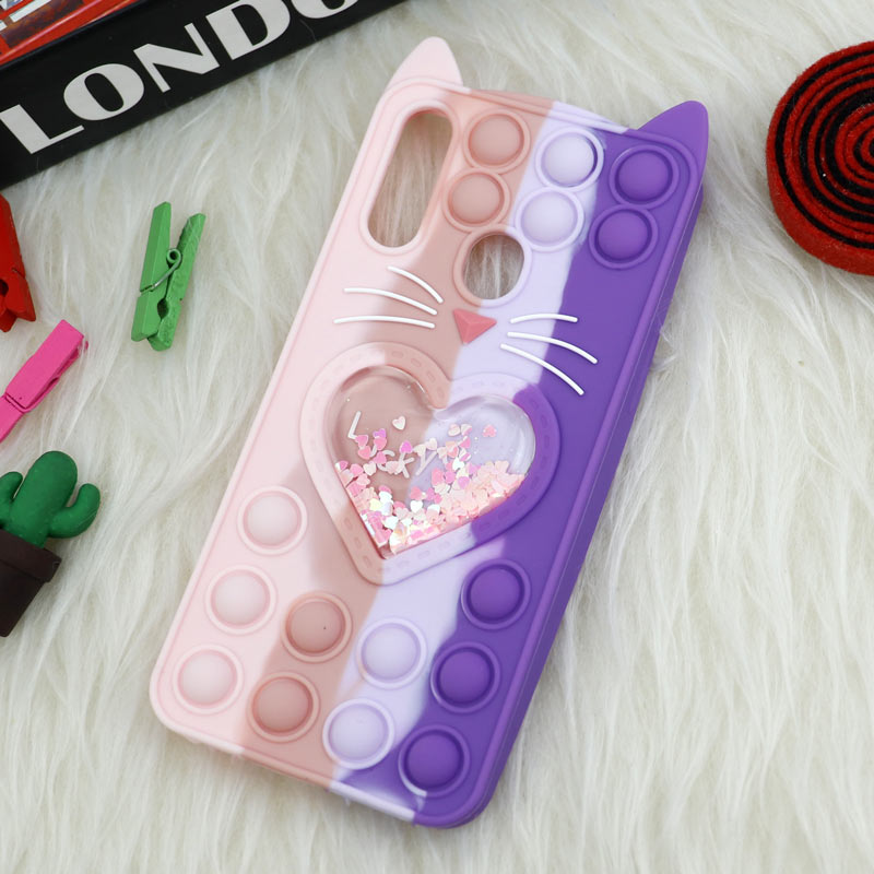 قاب اورجینال سیلیکونی آکواریومی Lucky Cat پاپیتی Samsung Galaxy A20s