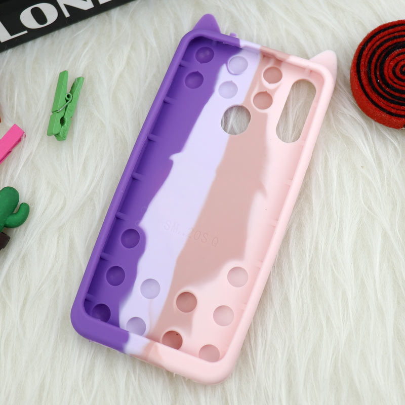 قاب اورجینال سیلیکونی آکواریومی Lucky Cat پاپیتی Samsung Galaxy A20s