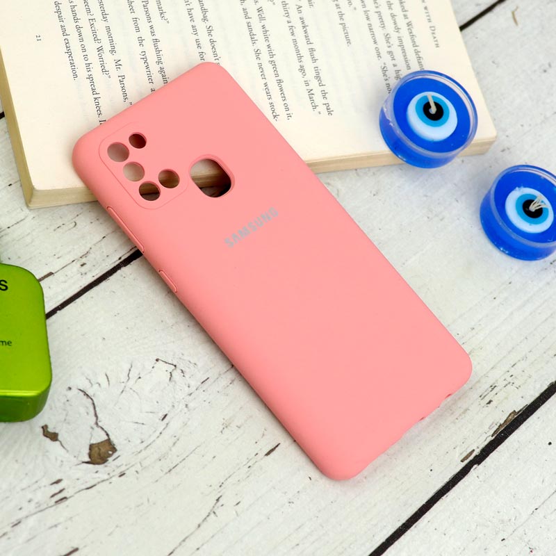 قاب سیلیکونی اصلی زیربسته سامسونگ Galaxy A21s محافظ لنزدار
