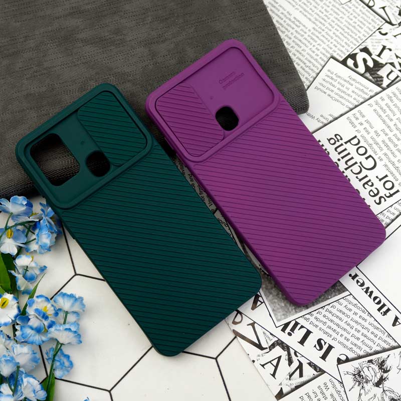 قاب سیلیکونی کبریتی محافظ لنزدار کشویی Samsung Galaxy A21s