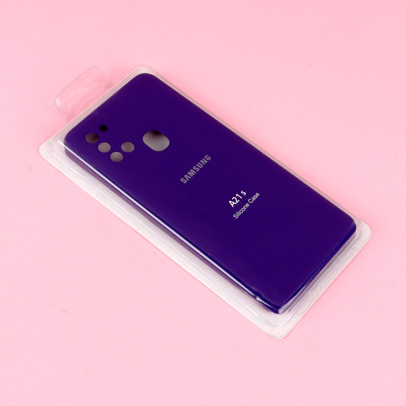 قاب سیلیکونی اصلی زیربسته سامسونگ Galaxy A21s محافظ لنزدار