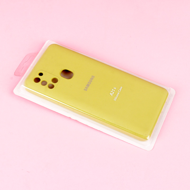 قاب سیلیکونی اصلی زیربسته سامسونگ Galaxy A21s محافظ لنزدار
