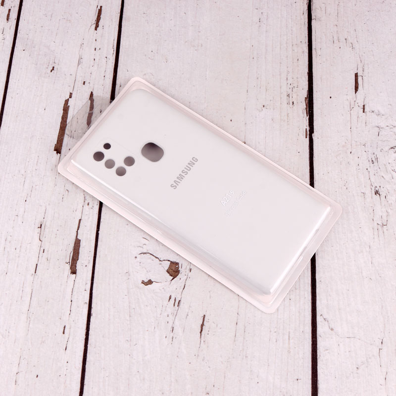 قاب سیلیکونی اصلی زیربسته سامسونگ Galaxy A21s محافظ لنزدار