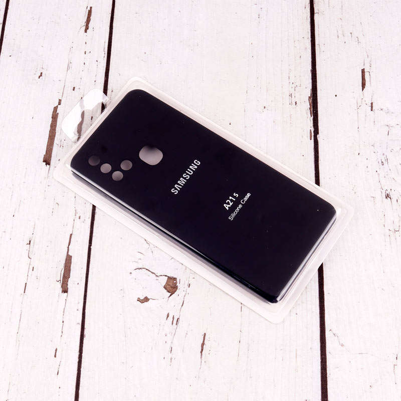 قاب سیلیکونی اصلی زیربسته سامسونگ Galaxy A21s محافظ لنزدار