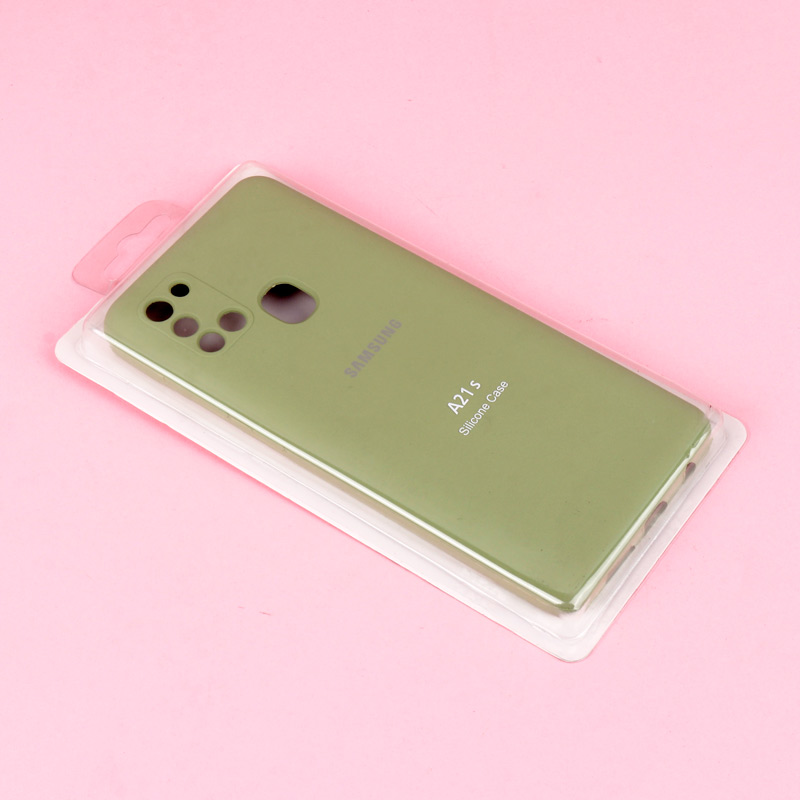 قاب سیلیکونی اصلی زیربسته سامسونگ Galaxy A21s محافظ لنزدار