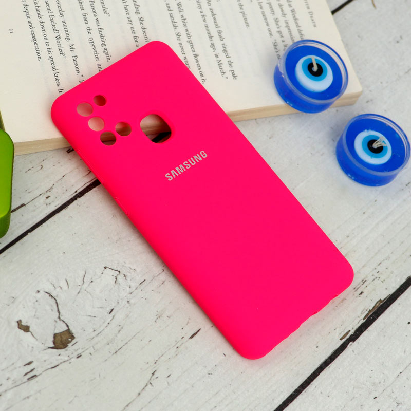 قاب سیلیکونی اصلی زیربسته سامسونگ Galaxy A21s محافظ لنزدار