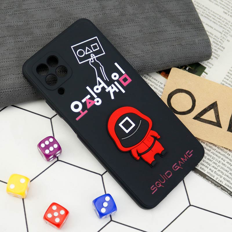 قاب سیلیکونی Squid Game محافظ لنزدار Samsung Galaxy A22 4G