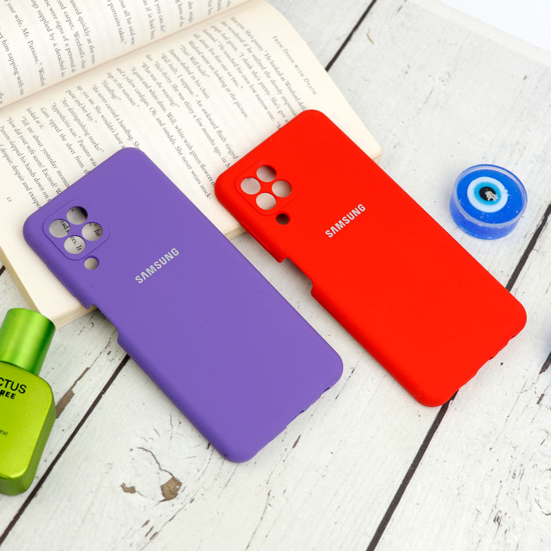 قاب سیلیکونی اصلی زیربسته سامسونگ Galaxy A22 4G محافظ لنزدار
