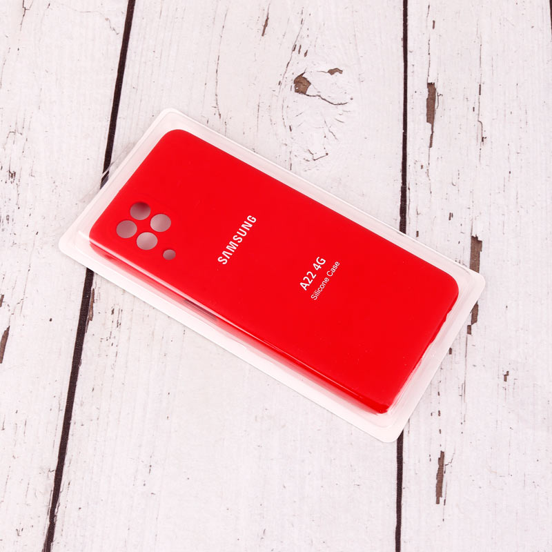 قاب سیلیکونی اصلی زیربسته سامسونگ Galaxy A22 4G محافظ لنزدار