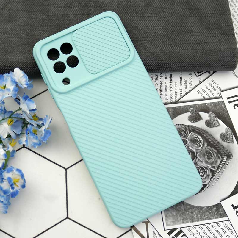 قاب سیلیکونی کبریتی سامسونگ Galaxy A22 4G محافظ لنزدار کشویی