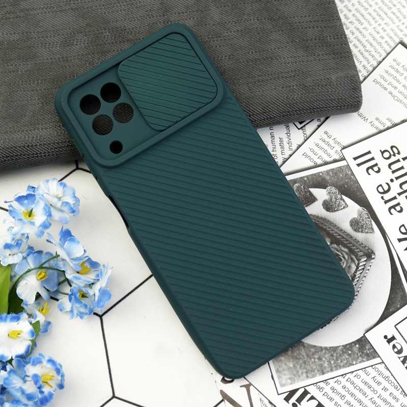 قاب سیلیکونی کبریتی سامسونگ Galaxy A22 4G محافظ لنزدار کشویی