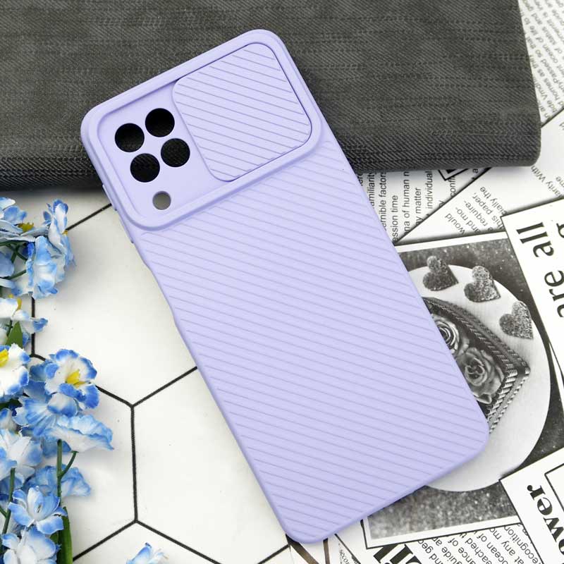 قاب سیلیکونی کبریتی سامسونگ Galaxy A22 4G محافظ لنزدار کشویی