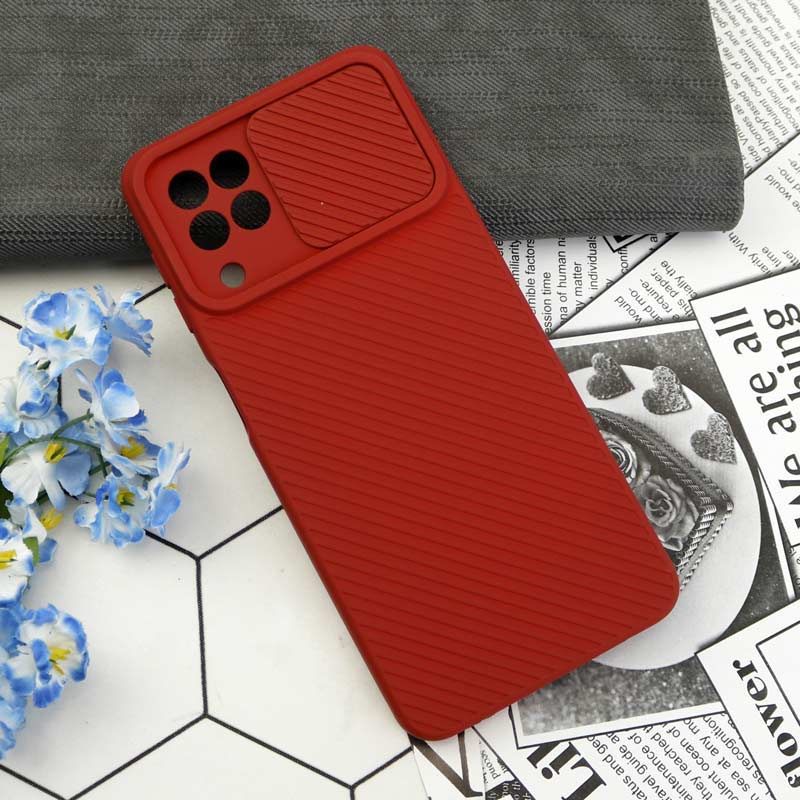 قاب سیلیکونی کبریتی سامسونگ Galaxy A22 4G محافظ لنزدار کشویی