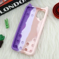 قاب اورجینال سیلیکونی آکواریومی Lucky Cat پاپیتی Samsung Galaxy A22 4G