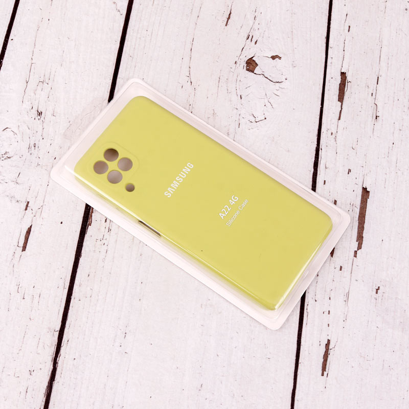 قاب سیلیکونی اصلی زیربسته سامسونگ Galaxy A22 4G محافظ لنزدار