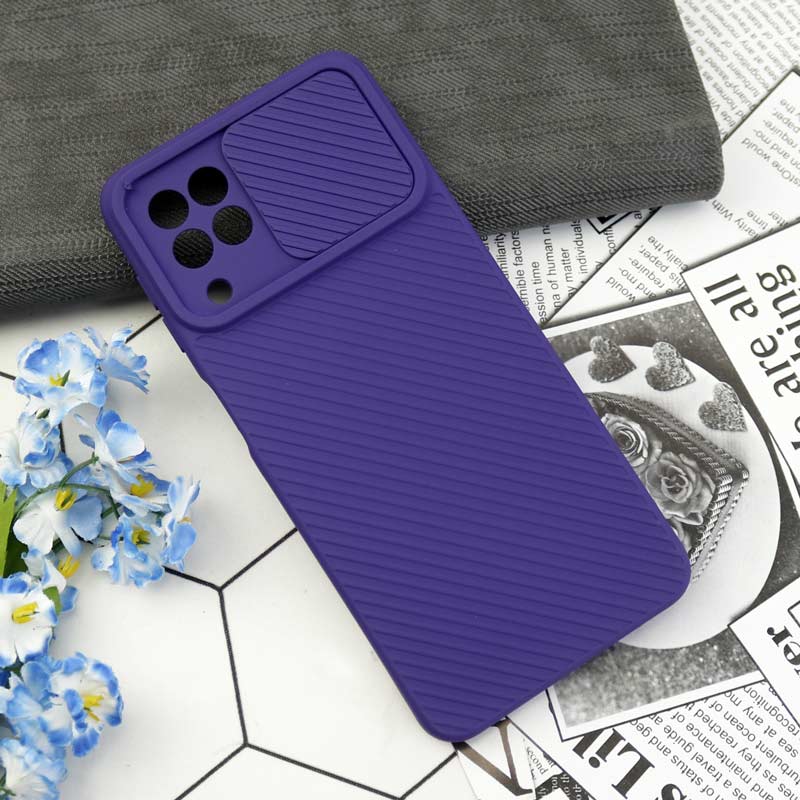 قاب سیلیکونی کبریتی سامسونگ Galaxy A22 4G محافظ لنزدار کشویی