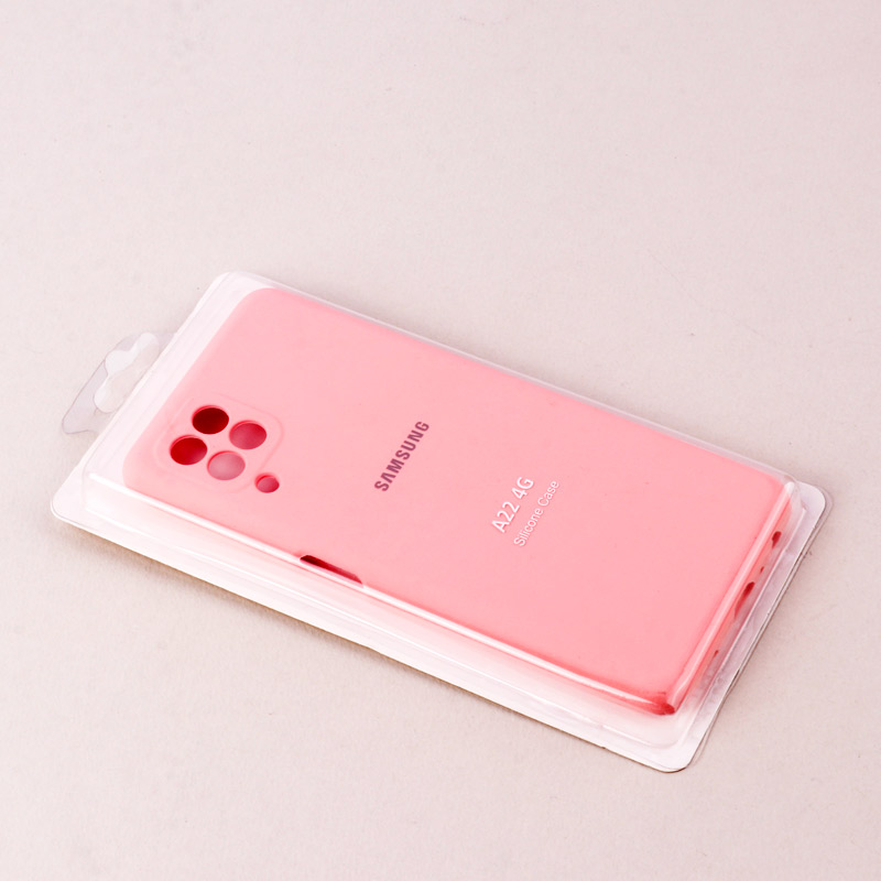 قاب سیلیکونی اصلی زیربسته سامسونگ Galaxy A22 4G محافظ لنزدار