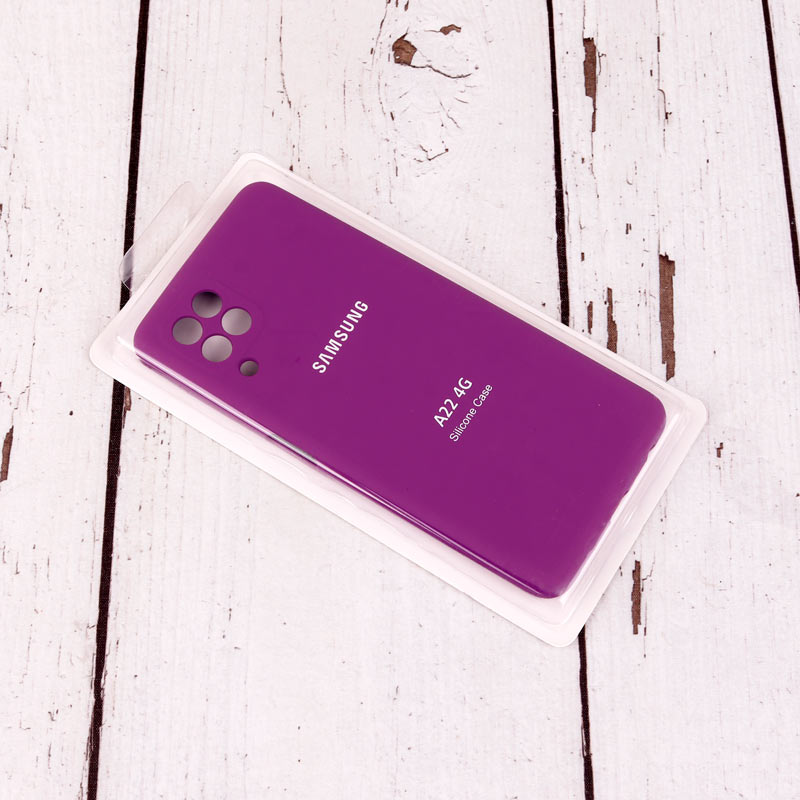 قاب سیلیکونی اصلی زیربسته سامسونگ Galaxy A22 4G محافظ لنزدار
