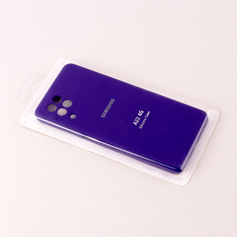 قاب سیلیکونی اصلی زیربسته سامسونگ Galaxy A22 4G محافظ لنزدار