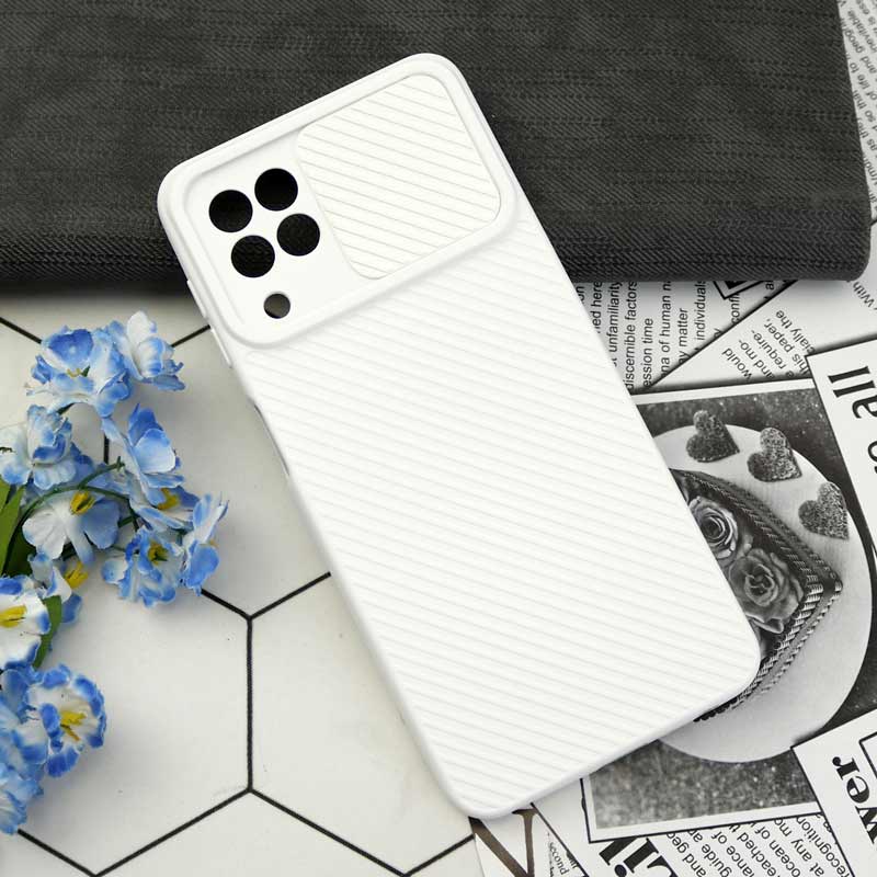 قاب سیلیکونی کبریتی سامسونگ Galaxy A22 4G محافظ لنزدار کشویی