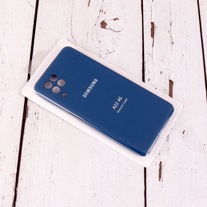 قاب سیلیکونی اصلی زیربسته سامسونگ Galaxy A22 4G محافظ لنزدار