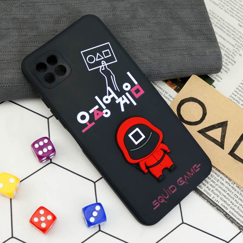 قاب سیلیکونی Squid Game محافظ لنزدار Samsung Galaxy A22 5G