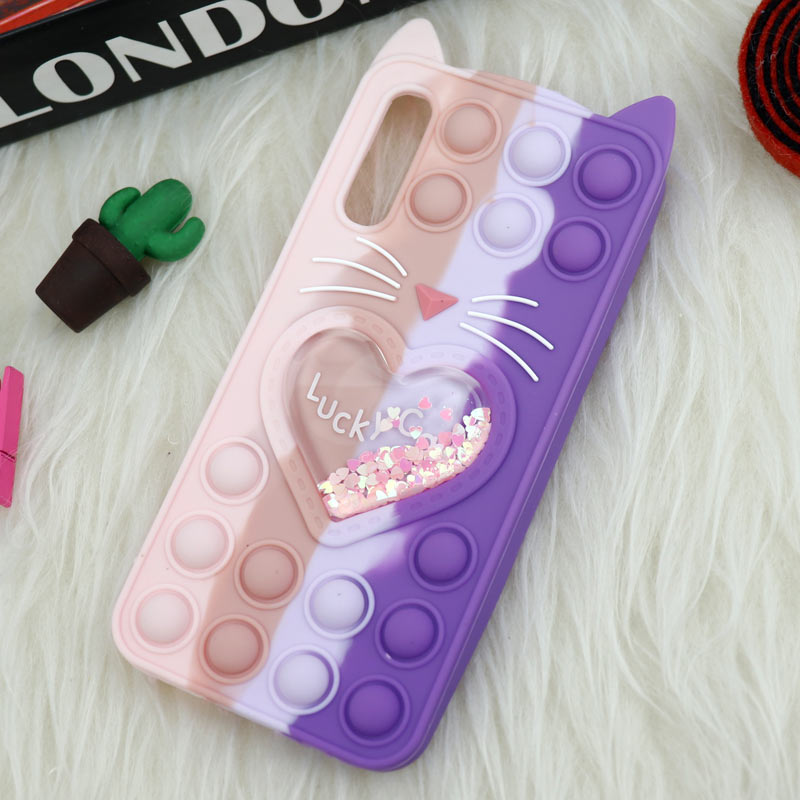 قاب اورجینال سیلیکونی آکواریومی Lucky Cat پاپیتی Samsung Galaxy A30s / A50s