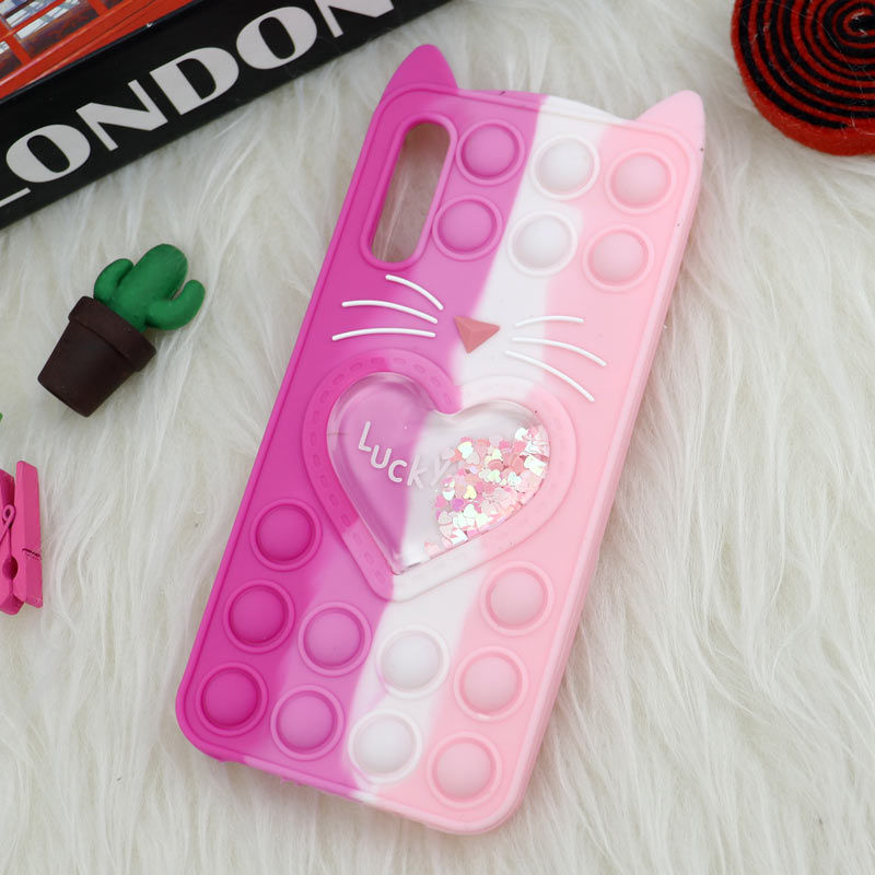 قاب اورجینال سیلیکونی آکواریومی Lucky Cat پاپیتی Samsung Galaxy A30s / A50s