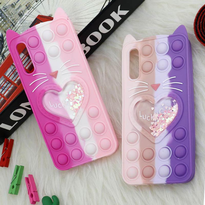 قاب اورجینال سیلیکونی آکواریومی Lucky Cat پاپیتی Samsung Galaxy A30s / A50s