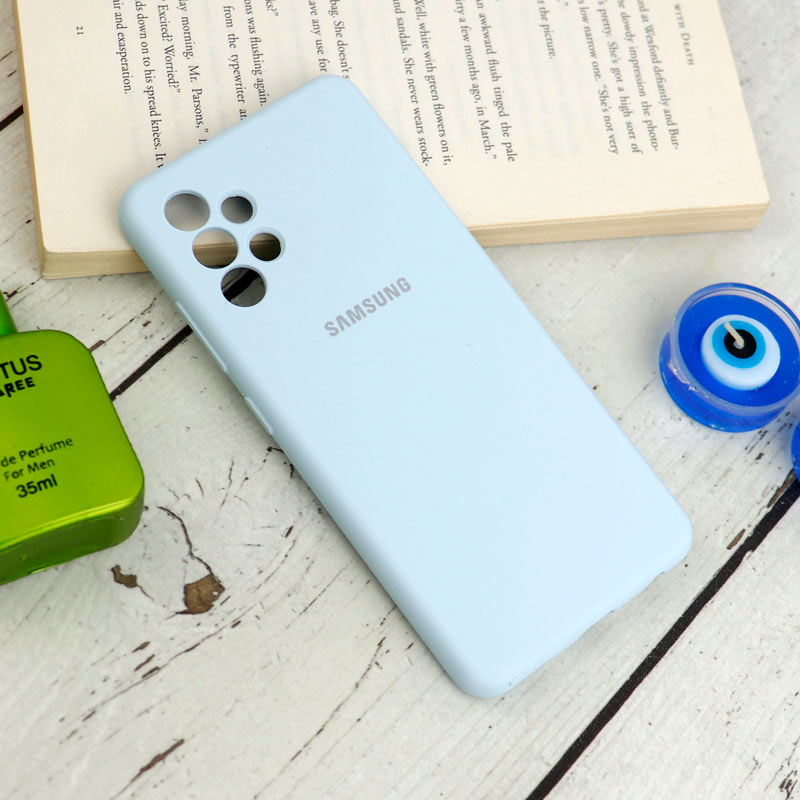 قاب سیلیکونی اصلی زیربسته سامسونگ Galaxy A32 4G محافظ لنزدار