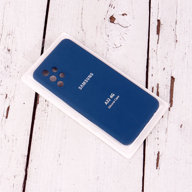 قاب سیلیکونی اصلی زیربسته سامسونگ Galaxy A32 4G محافظ لنزدار