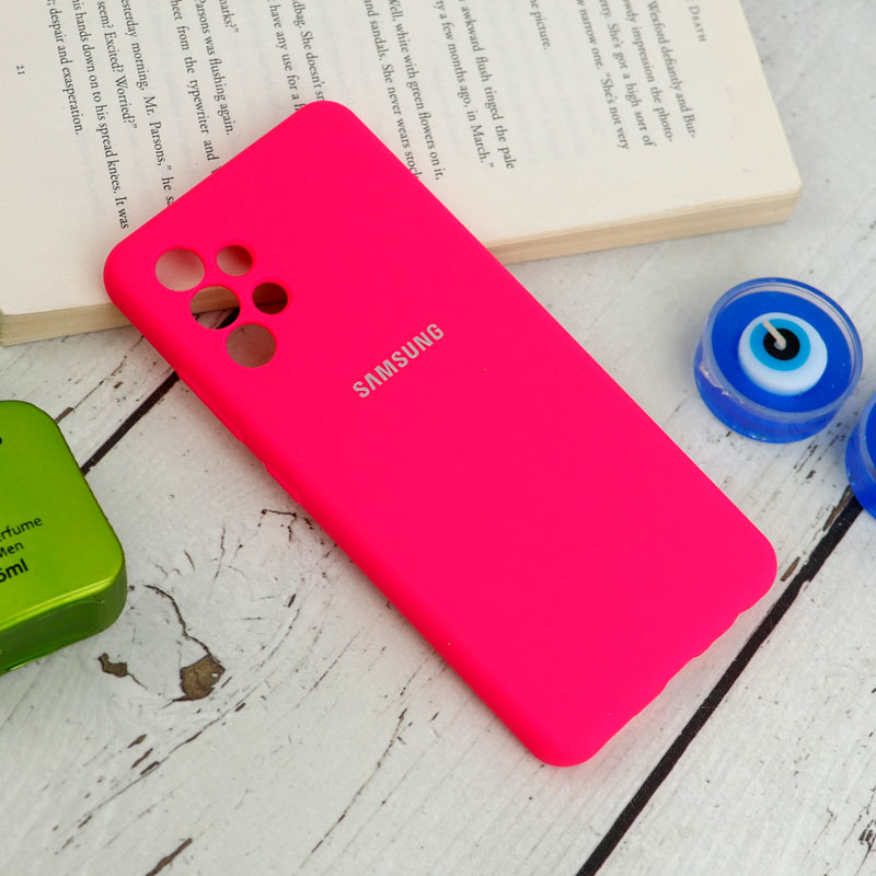 قاب سیلیکونی اصلی زیربسته سامسونگ Galaxy A32 4G محافظ لنزدار