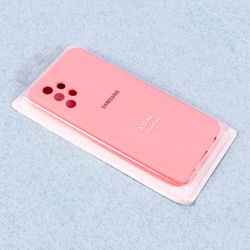 قاب سیلیکونی اصلی زیربسته سامسونگ Galaxy A32 4G محافظ لنزدار