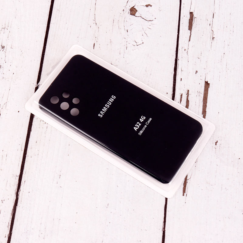 قاب سیلیکونی اصلی زیربسته سامسونگ Galaxy A32 4G محافظ لنزدار