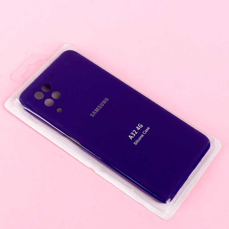 قاب سیلیکونی اصلی زیربسته سامسونگ Galaxy A32 4G محافظ لنزدار