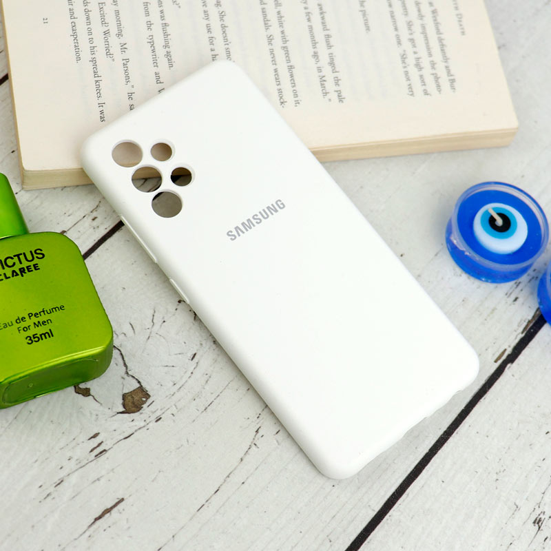 قاب سیلیکونی اصلی زیربسته سامسونگ Galaxy A32 4G محافظ لنزدار