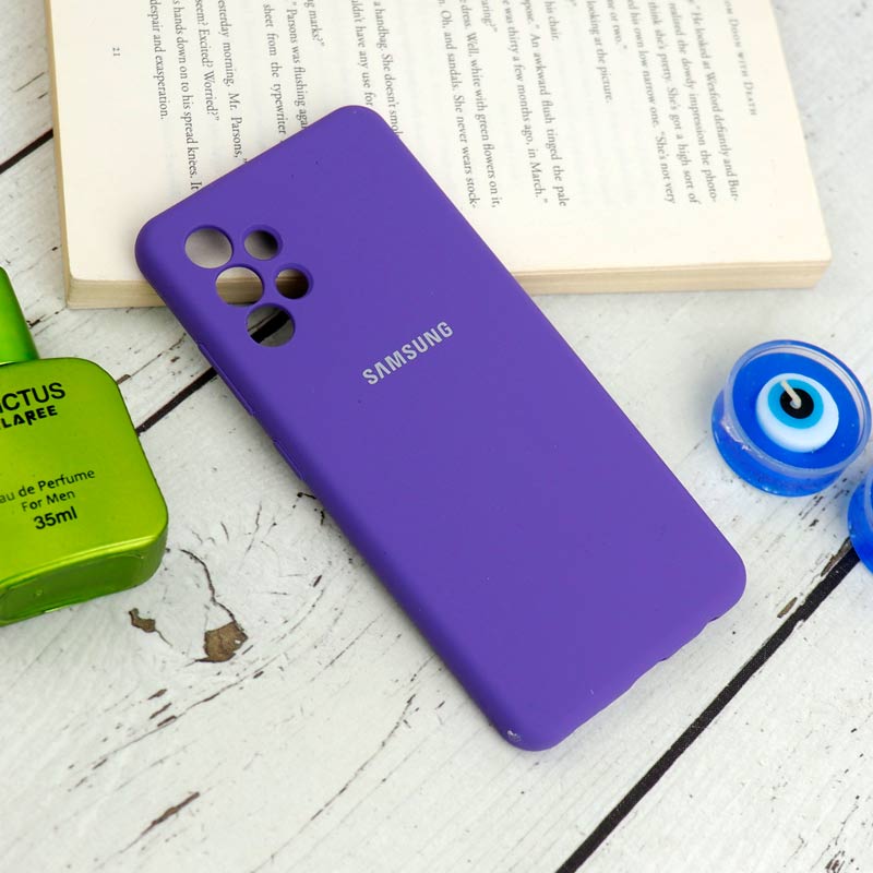 قاب سیلیکونی اصلی زیربسته سامسونگ Galaxy A32 4G محافظ لنزدار