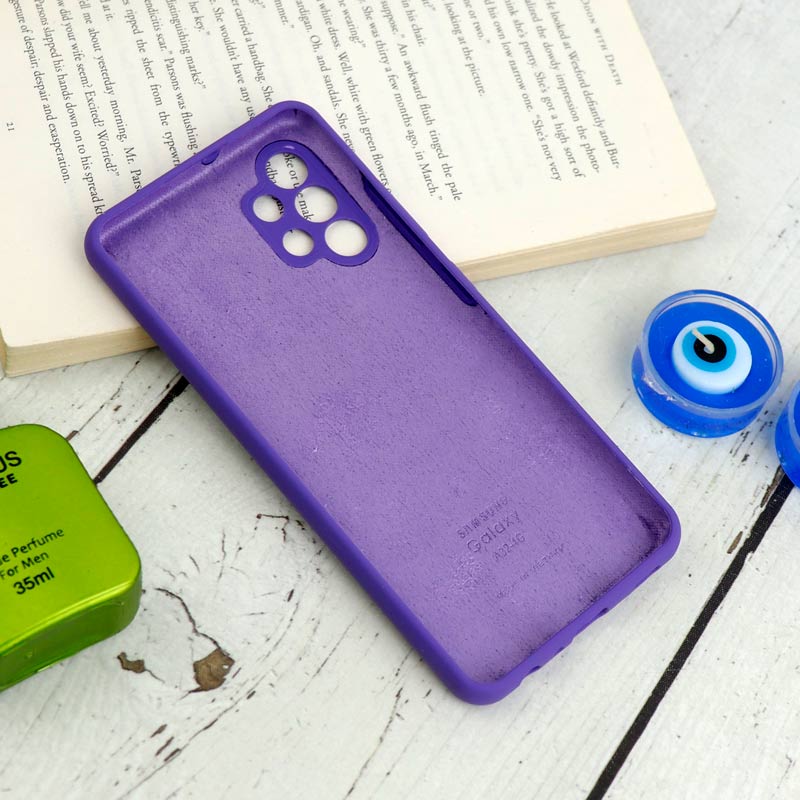 قاب سیلیکونی اصلی زیربسته سامسونگ Galaxy A32 4G محافظ لنزدار