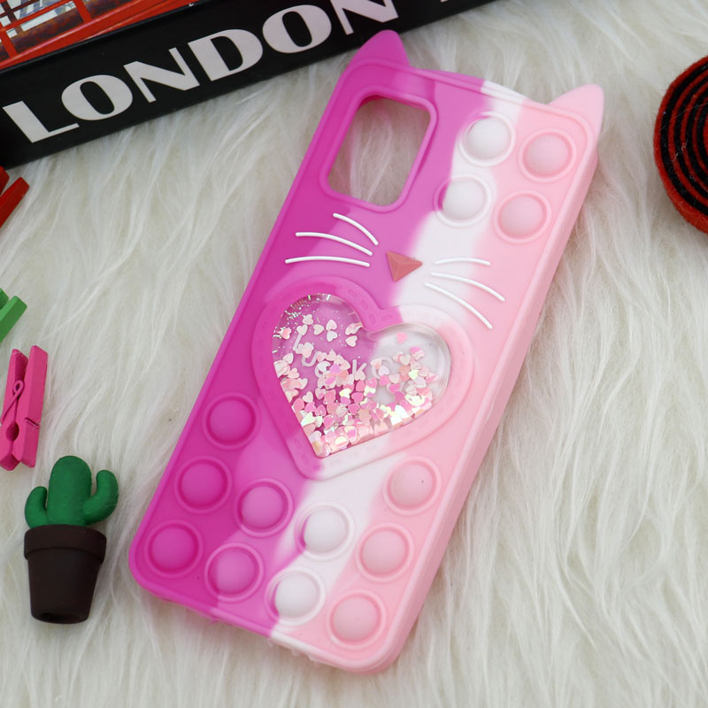 قاب اورجینال سیلیکونی آکواریومی Lucky Cat پاپیتی Samsung Galaxy A51