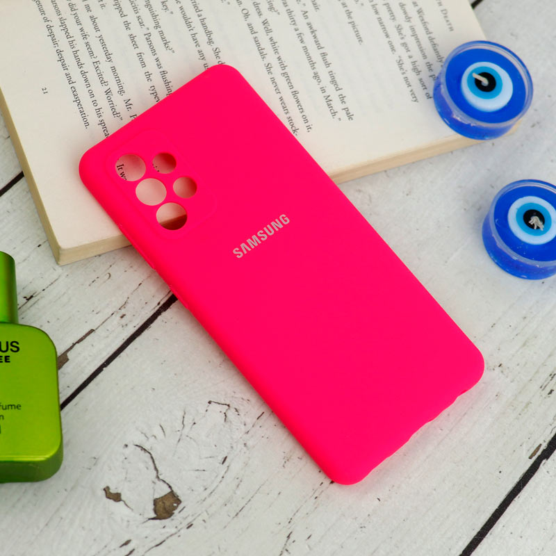 قاب سیلیکونی اصلی زیربسته سامسونگ Galaxy A52 / A52s محافظ لنزدار