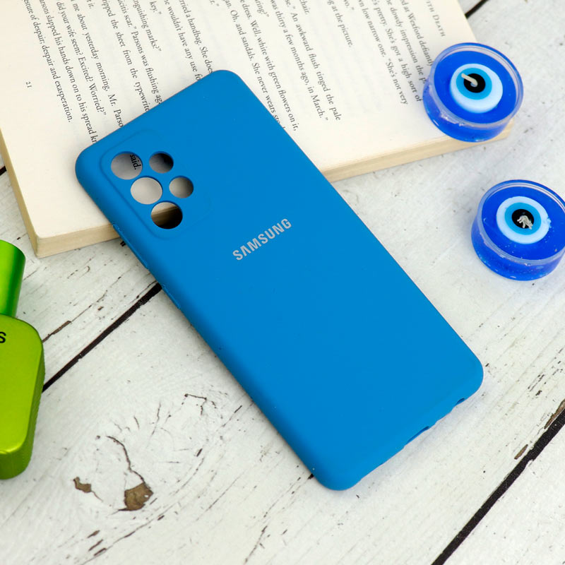 قاب سیلیکونی اصلی زیربسته سامسونگ Galaxy A52 / A52s محافظ لنزدار