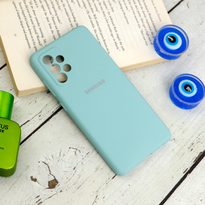 قاب سیلیکونی اصلی زیربسته سامسونگ Galaxy A52 / A52s محافظ لنزدار