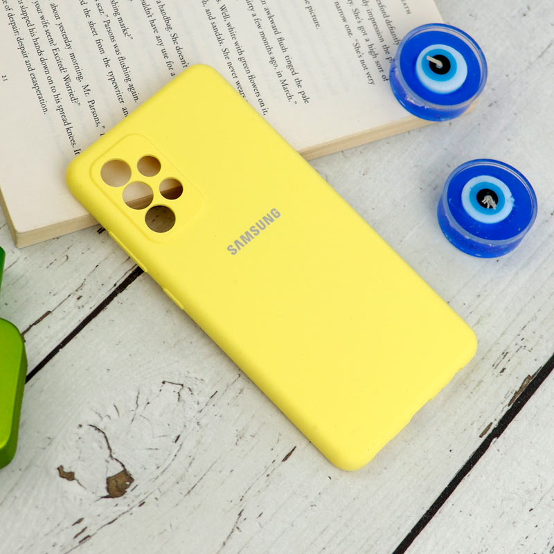 قاب سیلیکونی اصلی زیربسته سامسونگ Galaxy A52 / A52s محافظ لنزدار