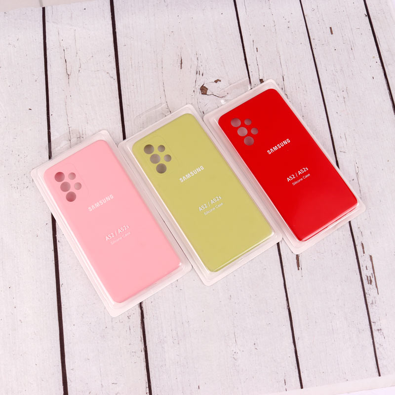 قاب سیلیکونی اصلی زیربسته سامسونگ Galaxy A52 / A52s محافظ لنزدار