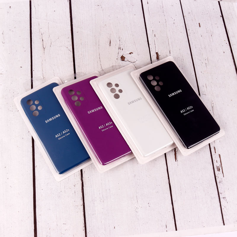 قاب سیلیکونی اصلی زیربسته سامسونگ Galaxy A52 / A52s محافظ لنزدار