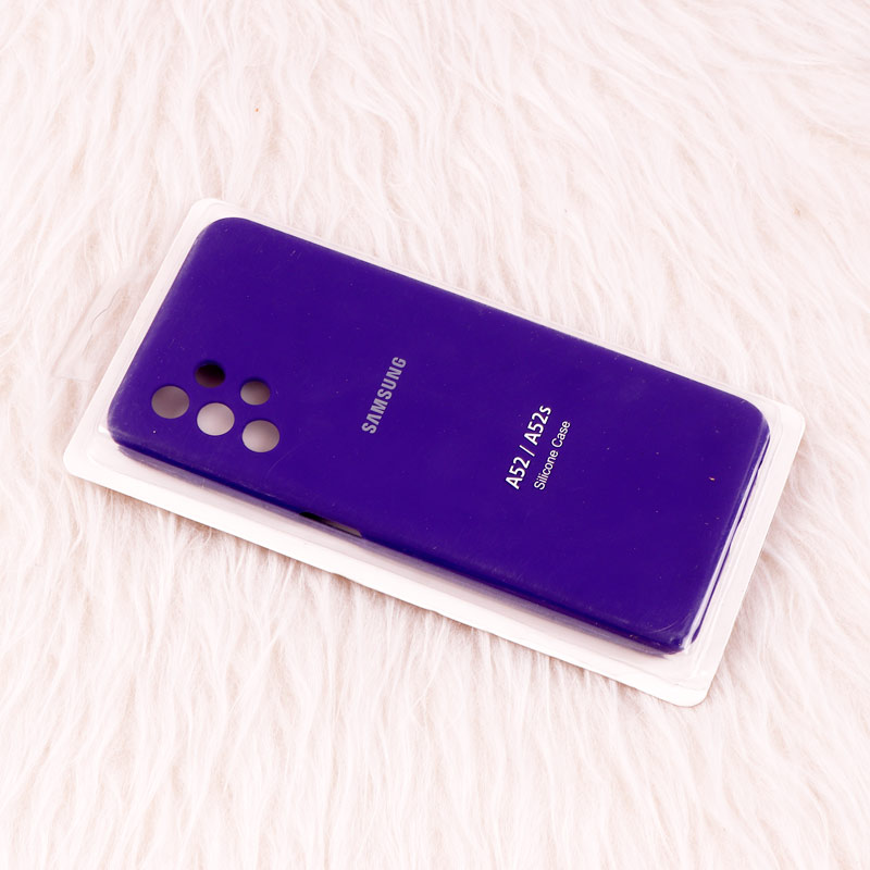 قاب سیلیکونی اصلی زیربسته سامسونگ Galaxy A52 / A52s محافظ لنزدار